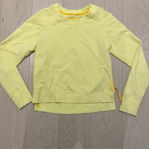 Yellow crewneck from Lululemon